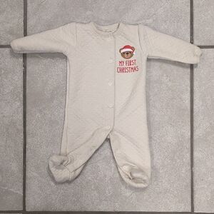 My First Christmas Kids One Piece - Cream